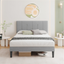 Premium Single Velvet Bed Frame with Wingback Headboard & Under Bed Storage