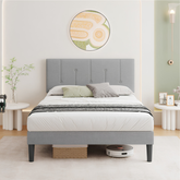 Premium Single Velvet Bed Frame with Wingback Headboard & Under Bed Storage