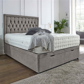 Windsor Ottoman End Lift Storage Divan Bed - 6FT Super Kingsize