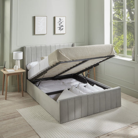 Elisa Ottoman Storage Bed - 6FT Super Kingsize