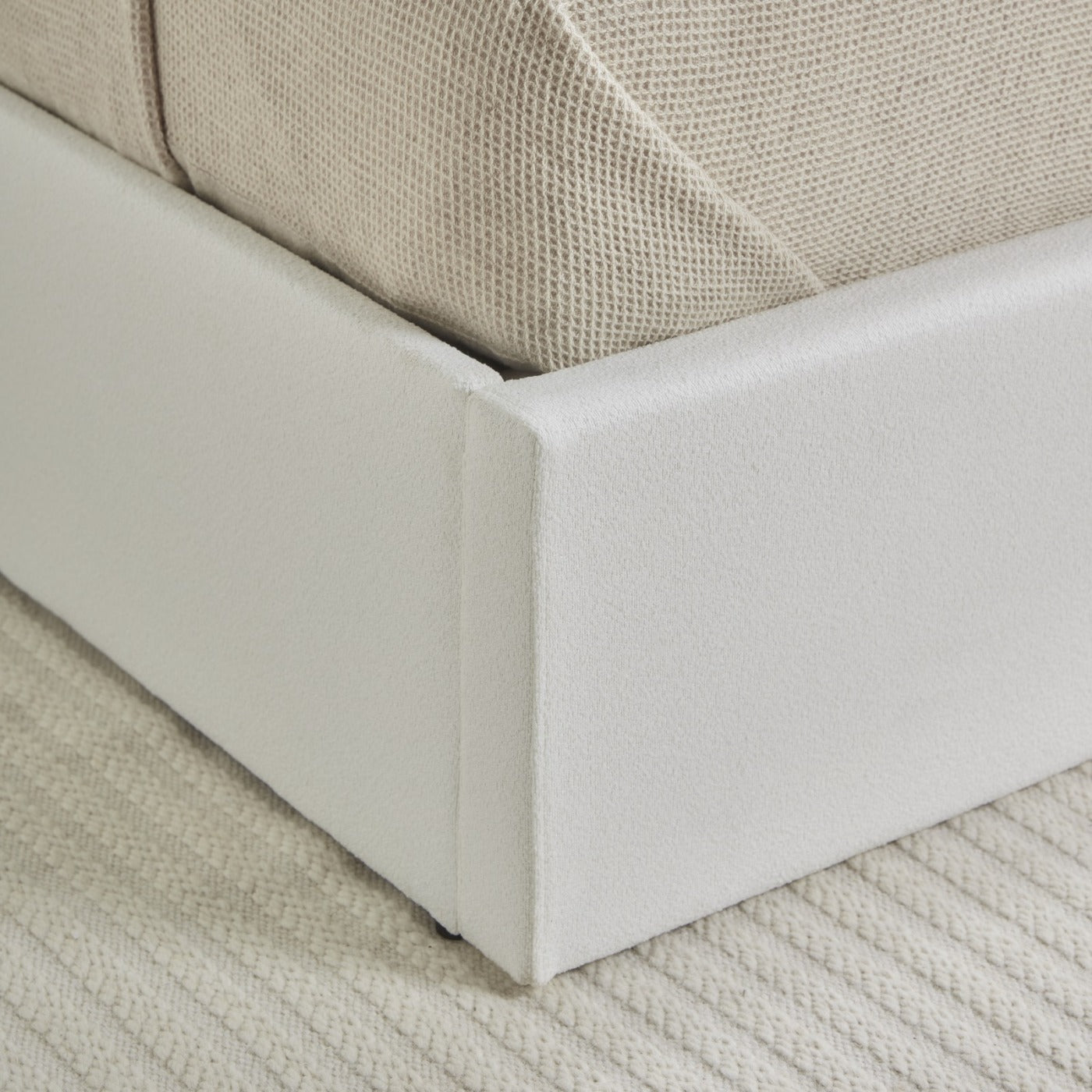 Atlantis Bouclé Ottoman Storage Bed Secondary image