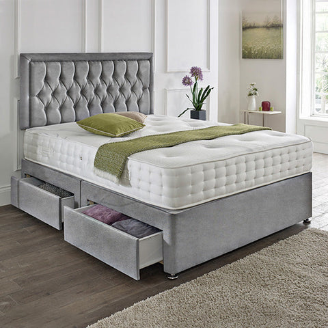 Lisbon Headboard Divan Set-4FT Small Double