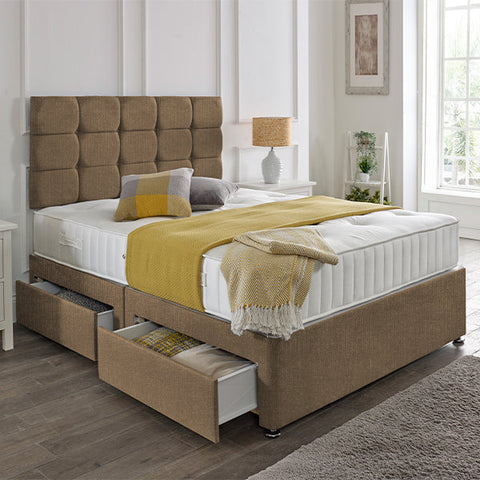 Rio Headboard Divan Set - 4FT Small Double
