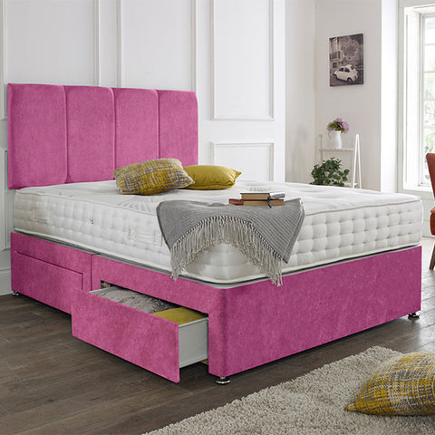 Zanzibar headboard Divan Set-5FT Kingsize
