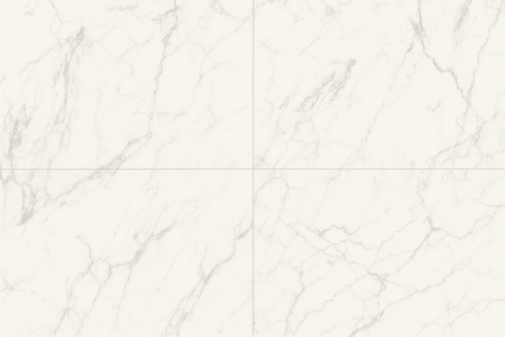 Carrera Marble High Gloss 6mm Tile Effect Waterproof Click Vinyl