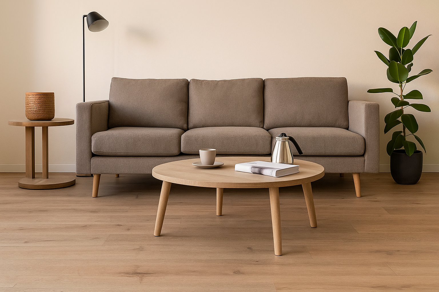 Warm Sand Oak 12mm Straight Laminate Main image