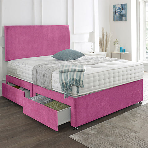 Classic Plain Divan Headboard Divan Set-2FT6 Small Single