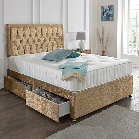 Lisbon Headboard Divan Set-4FT Small Double