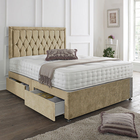 Lisbon Headboard Divan Set-4FT Small Double