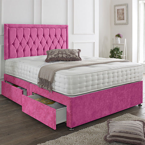 Lisbon Headboard Divan Set-4FT Small Double