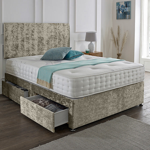 Classic Plain Divan Headboard Divan Set-2FT6 Small Single