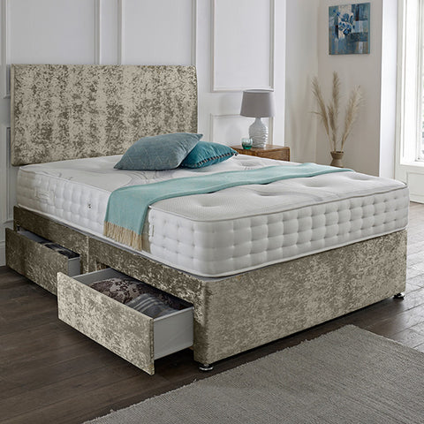 Classic Plain Divan Headboard Divan Set-2FT6 Small Single