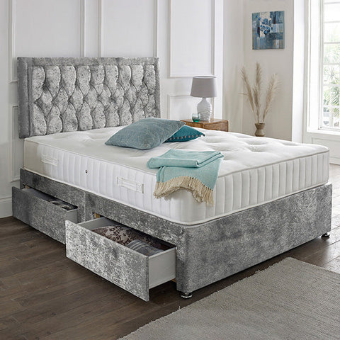 Lisbon Headboard Divan Set-4FT Small Double