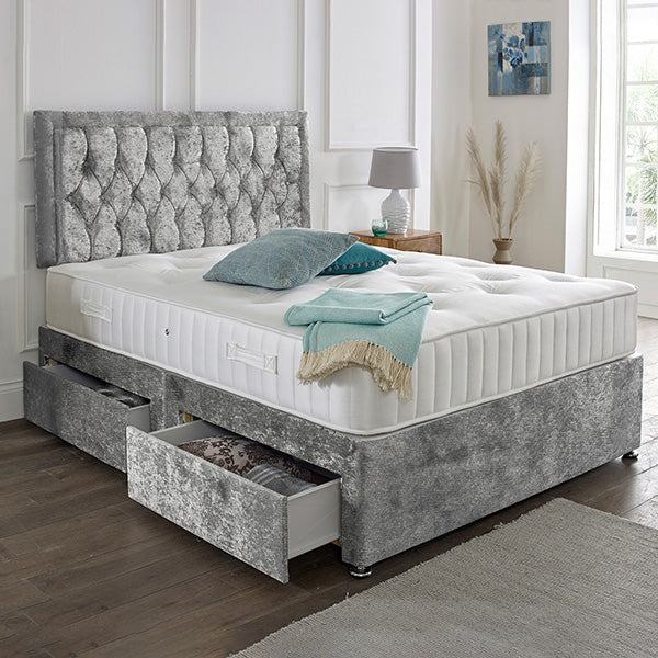 Lisbon Headboard Divan Set-4FT6 Double