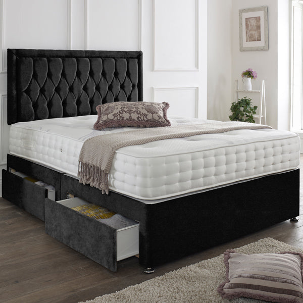 Lisbon Headboard Divan Set-2FT6 Small Single