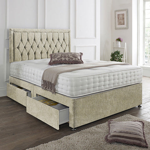 Lisbon Headboard Divan Set-4FT Small Double