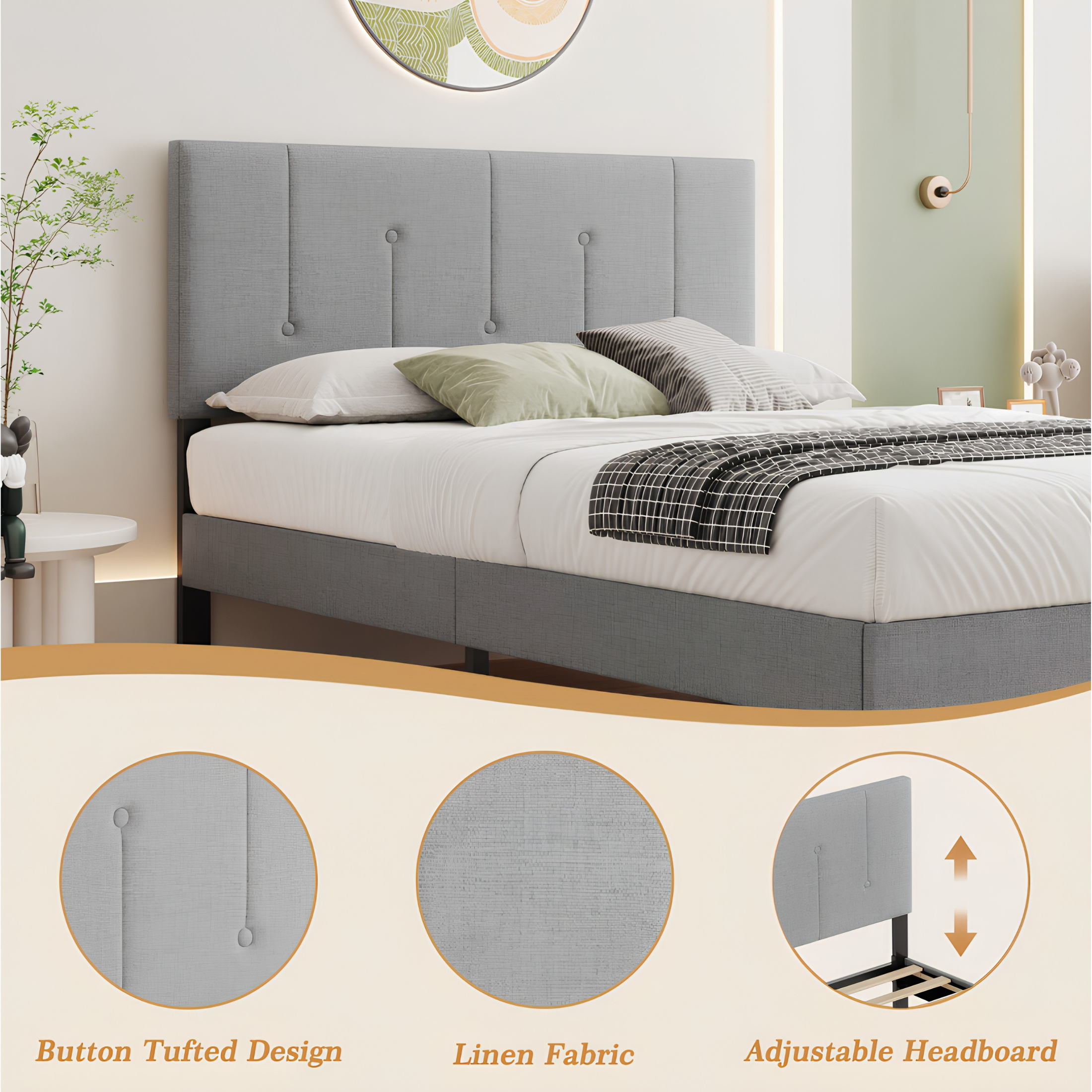 Premium Single Velvet Bed Frame with Wingback Headboard & Under Bed Storage