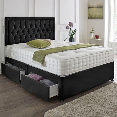 Lisbon Headboard Divan Set-4FT Small Double