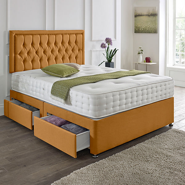 Lisbon Headboard Divan Set-4FT6 Double