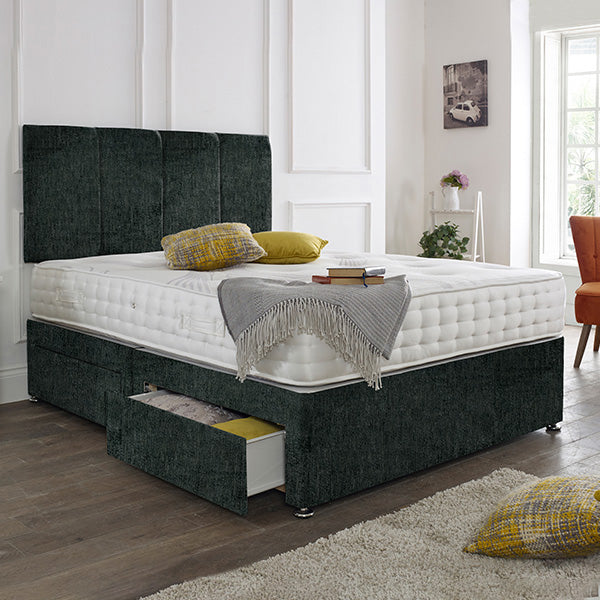 Zanzibar headboard Divan Set- 4FT Small Double