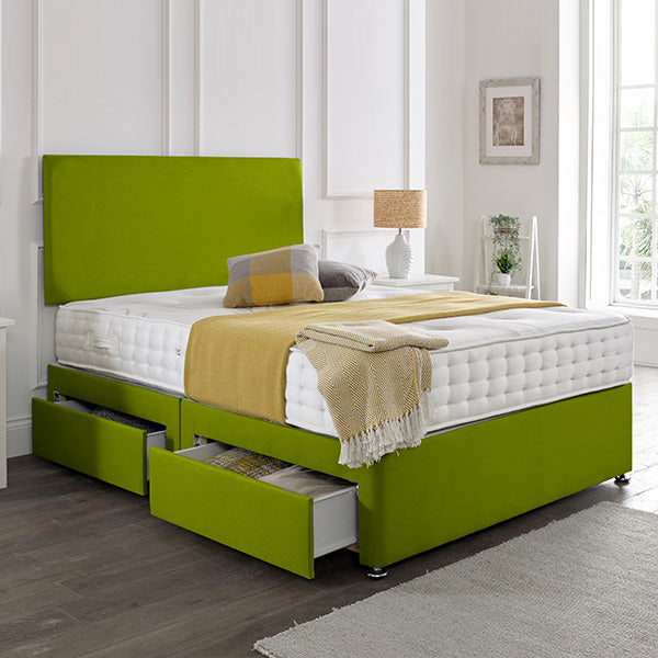Classic Plain Divan Headboard Divan Set-4FT Small Double