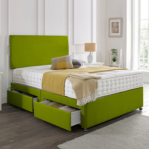 Classic Plain Divan Headboard Divan Set-2FT6 Small Single