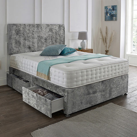 Classic Plain Divan Headboard Divan Set-2FT6 Small Single