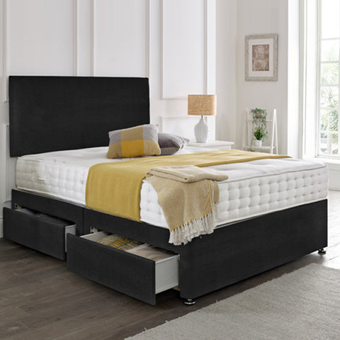 Classic Plain Divan Headboard Divan Set-2FT6 Small Single