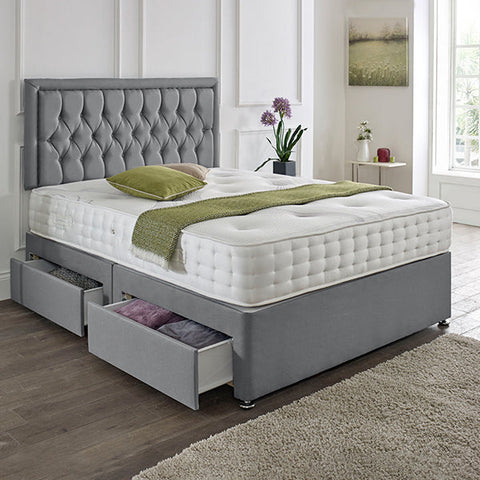 Lisbon Headboard Divan Set-4FT Small Double