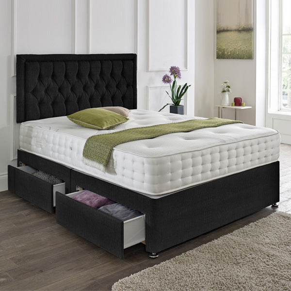 Lisbon Headboard Divan Set-2FT6 Small Single