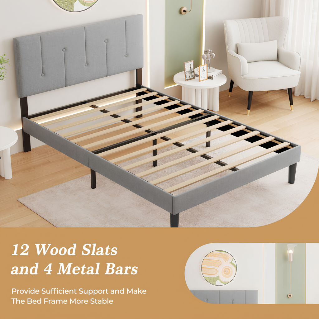 Premium Single Velvet Bed Frame with Wingback Headboard & Under Bed Storage