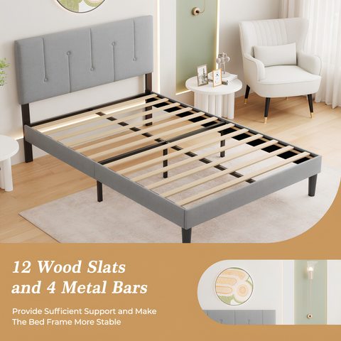Premium Single Velvet Bed Frame with Wingback Headboard & Under Bed Storage