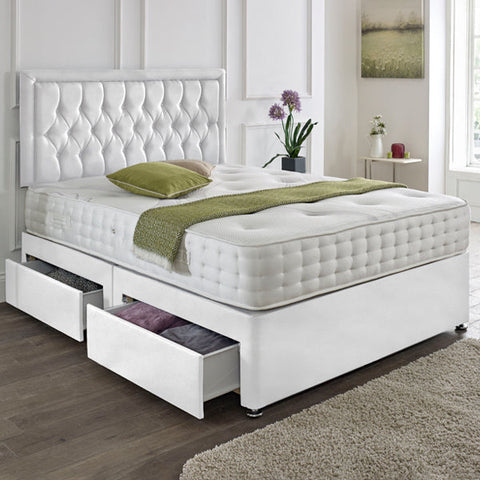 Lisbon Headboard Divan Set-4FT Small Double