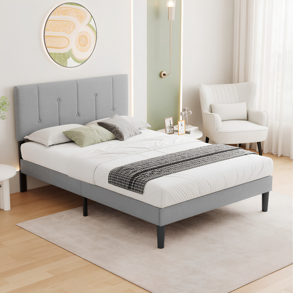 Premium Single Velvet Bed Frame with Wingback Headboard & Under Bed Storage