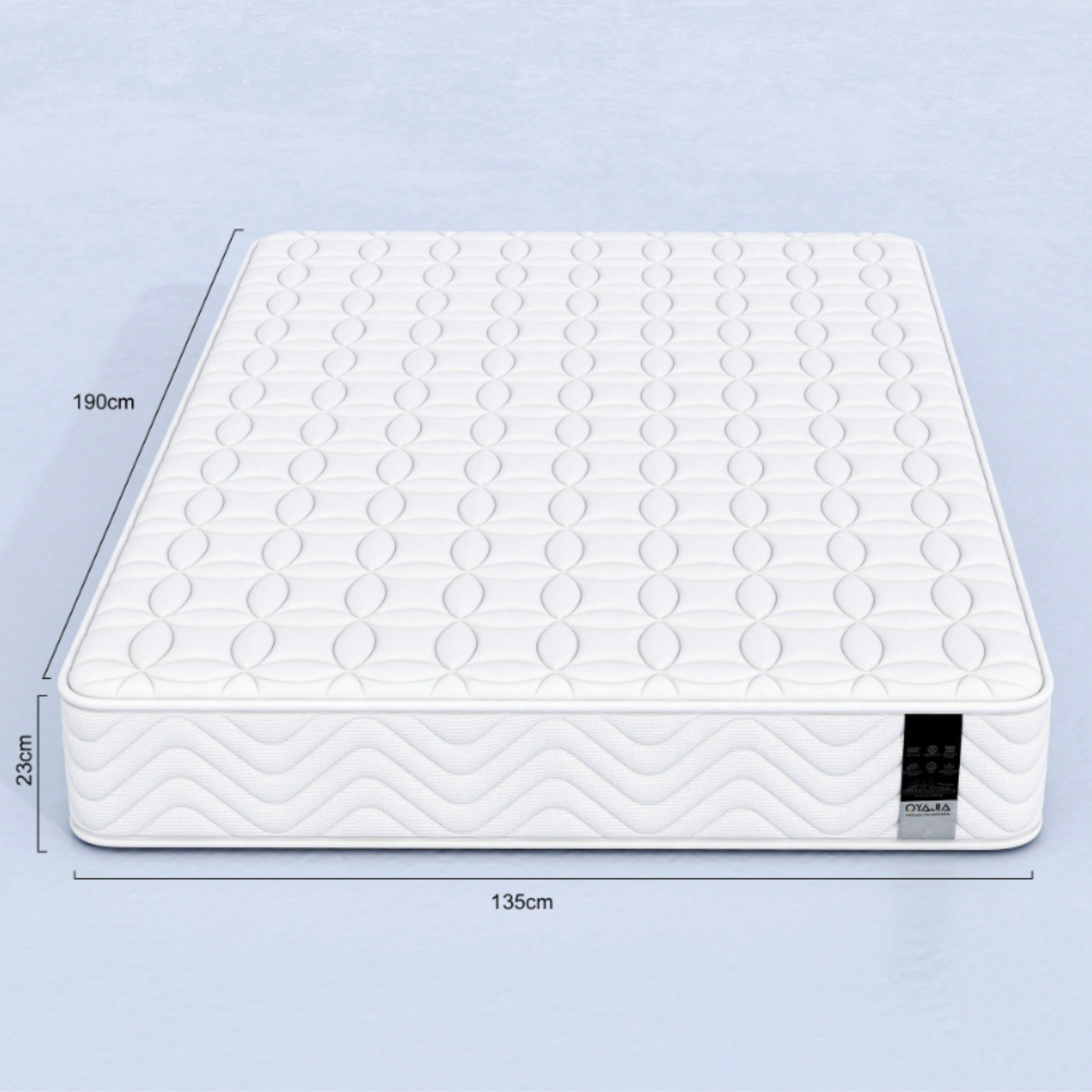 4FT6 Double Ottoman Bed Frame with USB Charging Port, LED Light & Storage Drawers