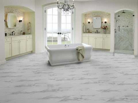 Audacity 12mm Laminate Tile White Marble