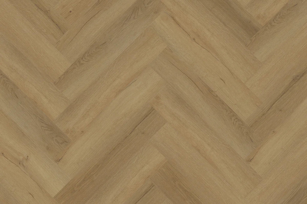Waffle Oak Herringbone Waterproof Click Vinyl