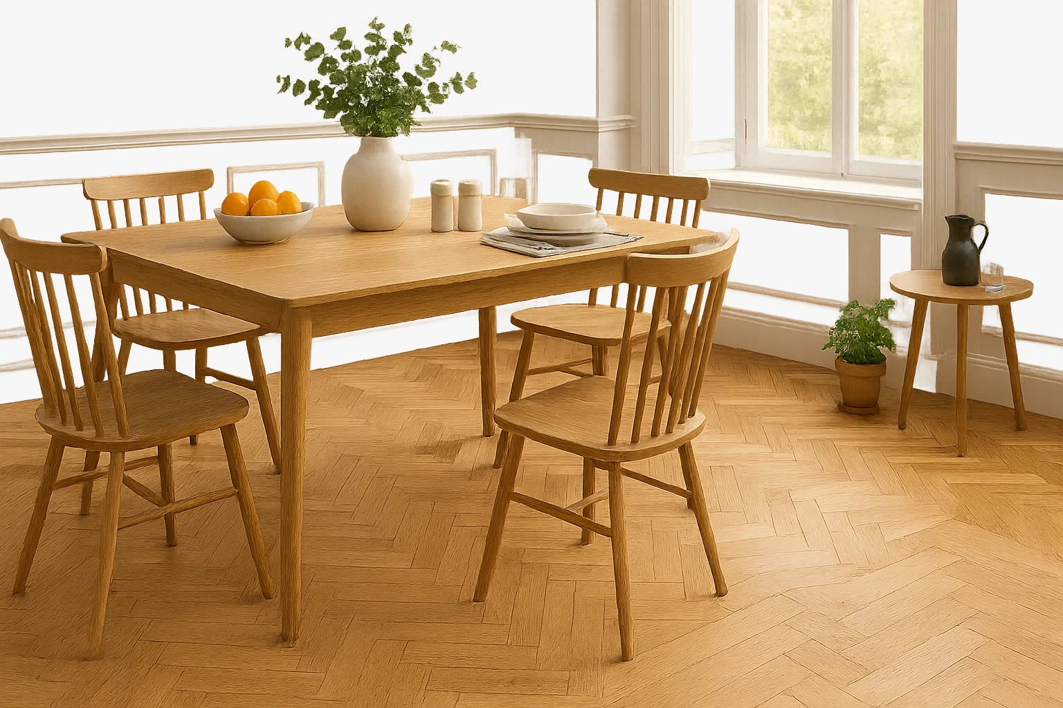 Brushed & Oiled Hardwax 18/5 x 100mm Herringbone Engineered Main image