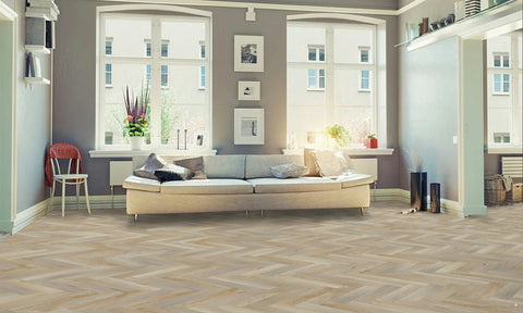 Audacity Classic Oak Herringbone Rigid Core Click Luxury Vinyl Flooring