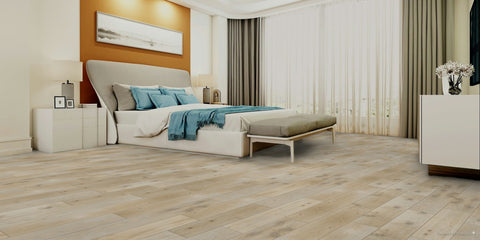 Galleria Professional Solid European Rustic Oak Flooring 18mm X 150mm Linen Brushed & Lacquered