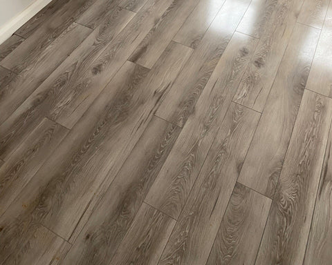 Frosted Grey Gloss 12mm Laminate Flooring