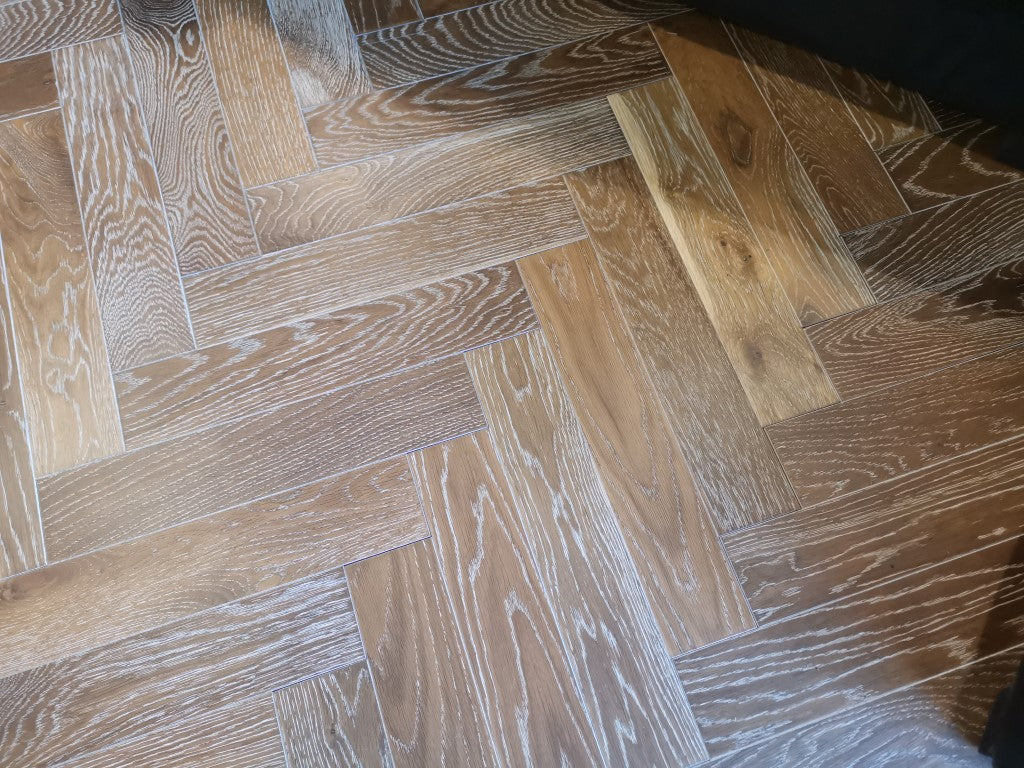 Smoked White 12mm Engineered Wood Flooring Main image