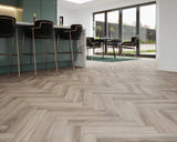 Platinum Grey Herringbone Laminate Flooring