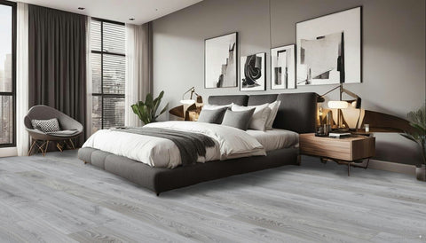 Series Woods 12mm Laminate Flooring Grey Oak