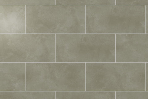 Audacity Rigid Core Pre-Grout Click Vinyl Flooring Stone Grey Tile