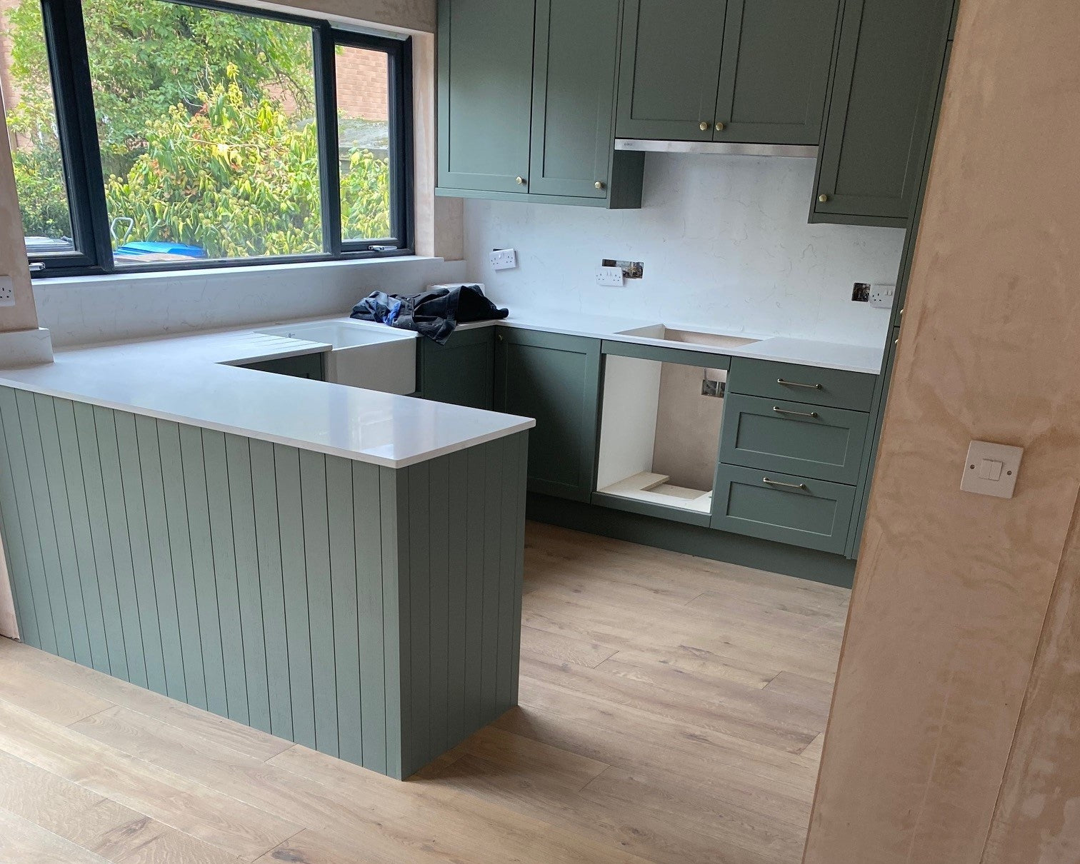 White Lacquered, Smoked + Brushed 12mm Engineered Wood Flooring Main image