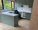 White Lacquered, Smoked + Brushed 12mm Engineered Wood Flooring