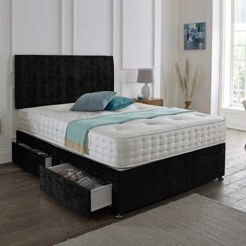 Classic Plain Divan Headboard Divan Set-2FT6 Small Single