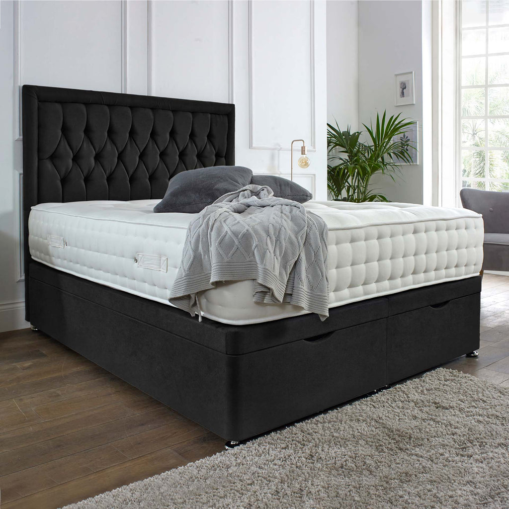 Windsor Ottoman End Lift Storage Divan Bed - 3FT Single