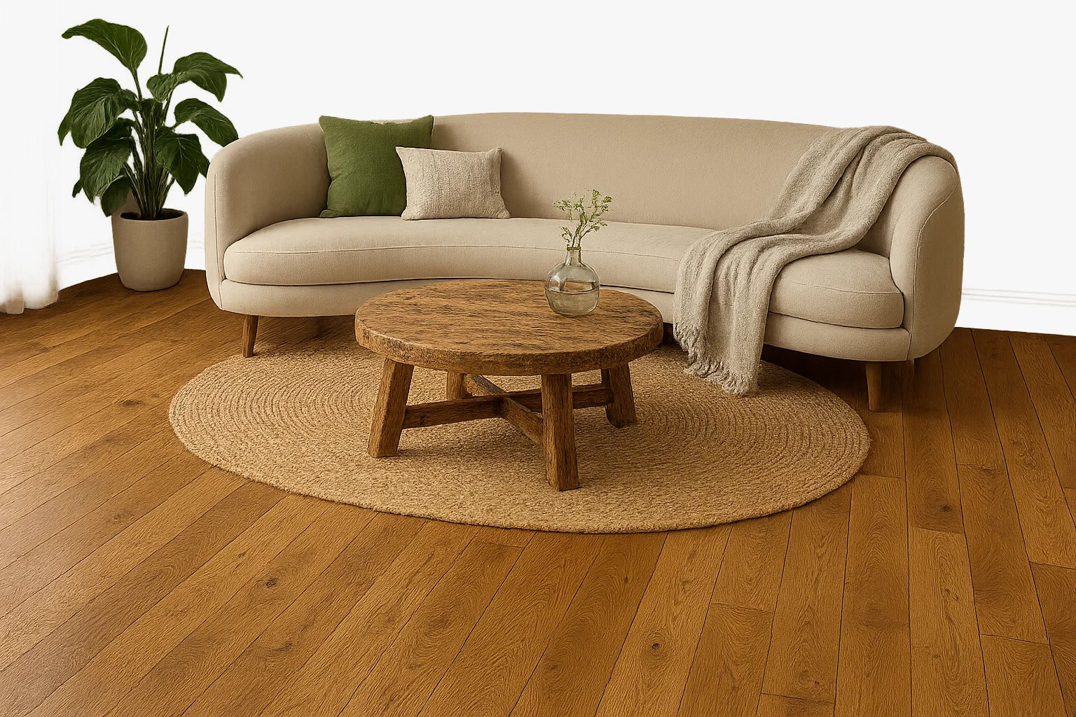 Golden Brushed & Lacquered 14/3 x 190mm Straight Engineered Main image